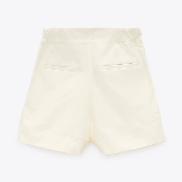 NEW! Zara Pleated Bermuda Short - Size Small - Picture 4 of 4